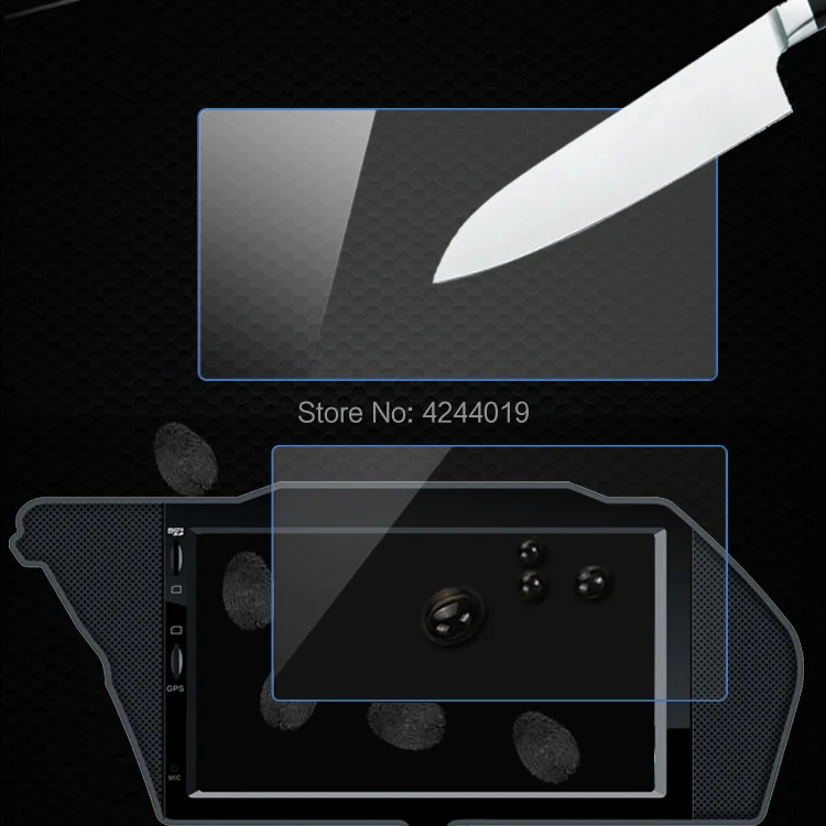 H9 Anti-Fingerprint GPS Navigation Screen Protectors Sticker Car DVD Protective Film Tempered Glass For Mazda CX-5 2017 | Автомобили и