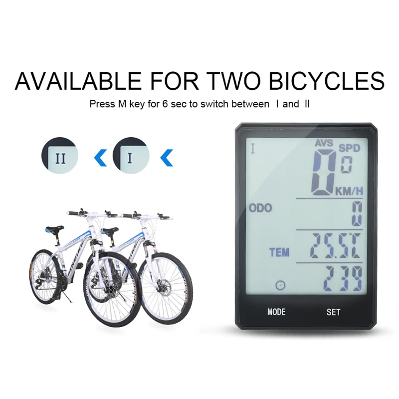 Велосипедный компьютер INBIKE большой экран 2 8 дюйма беспроводной защита от дождя