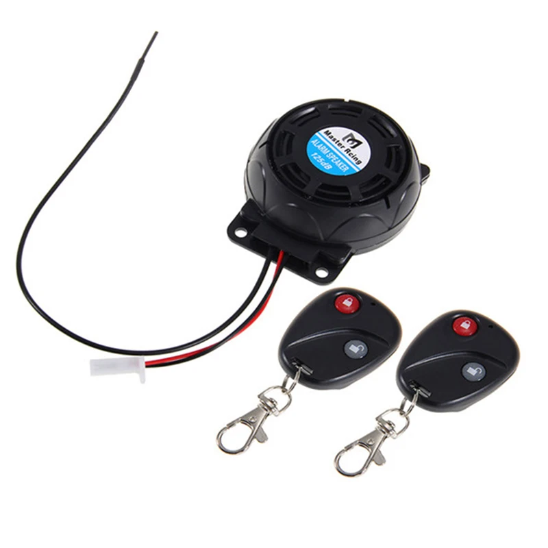 Motorcycle Anti-Theft Alarm System Warning Vibration Lock Double Remote Control Sensor |