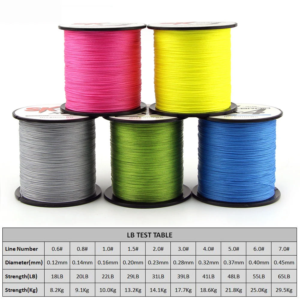 Леска для ловли карпа плетеная сверхмощная 300 м/500 м 12 фунтов 80 фунтов|fishing line|braided