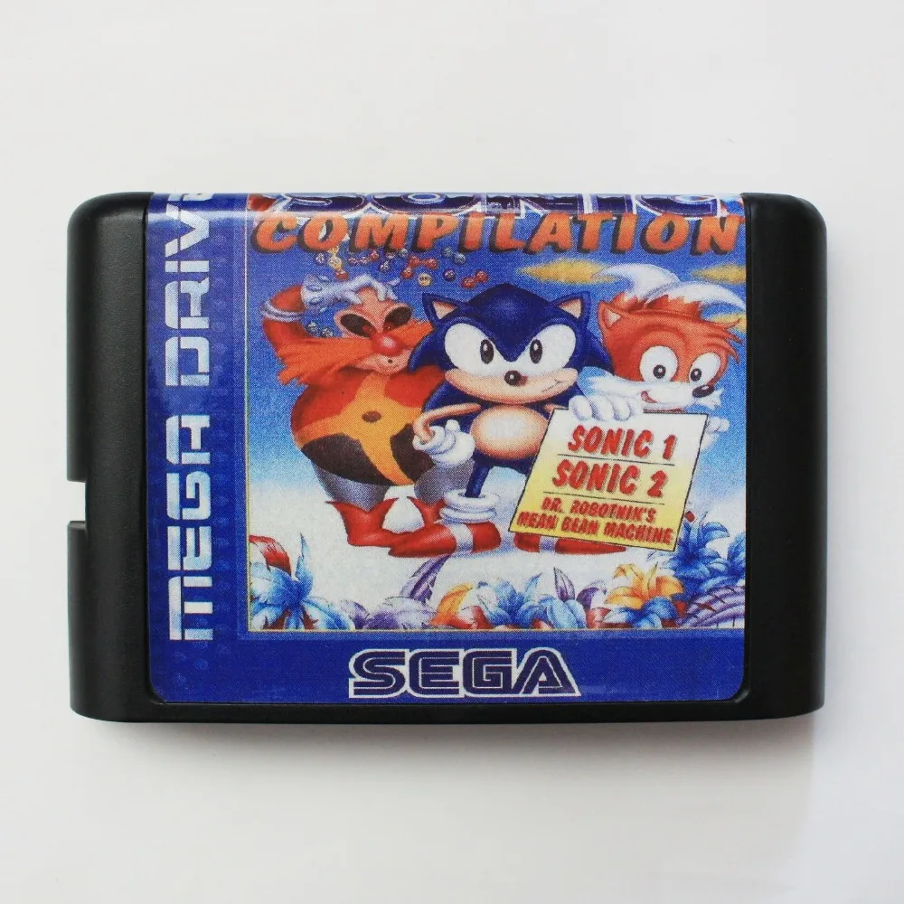 Игровая карта Sonic Complition 16 Bit MD для Sega Mega Drive Genesis |