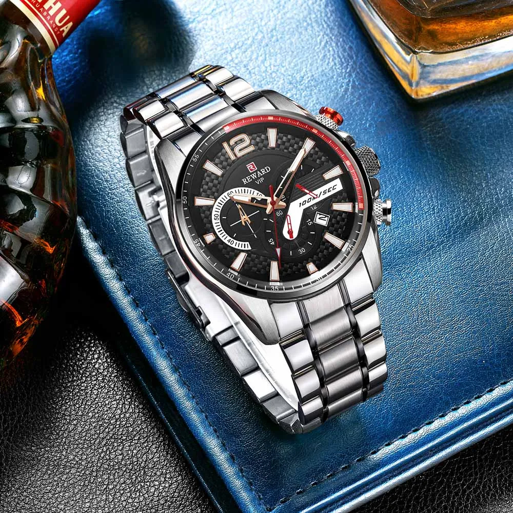 Часы наручные Мужские Аналоговые роскошные спортивные водонепроницаемые в