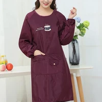 waterproof work apron for home cleaning kitchen aprons women restaurant chef baking bbq pet apron clean protective cover