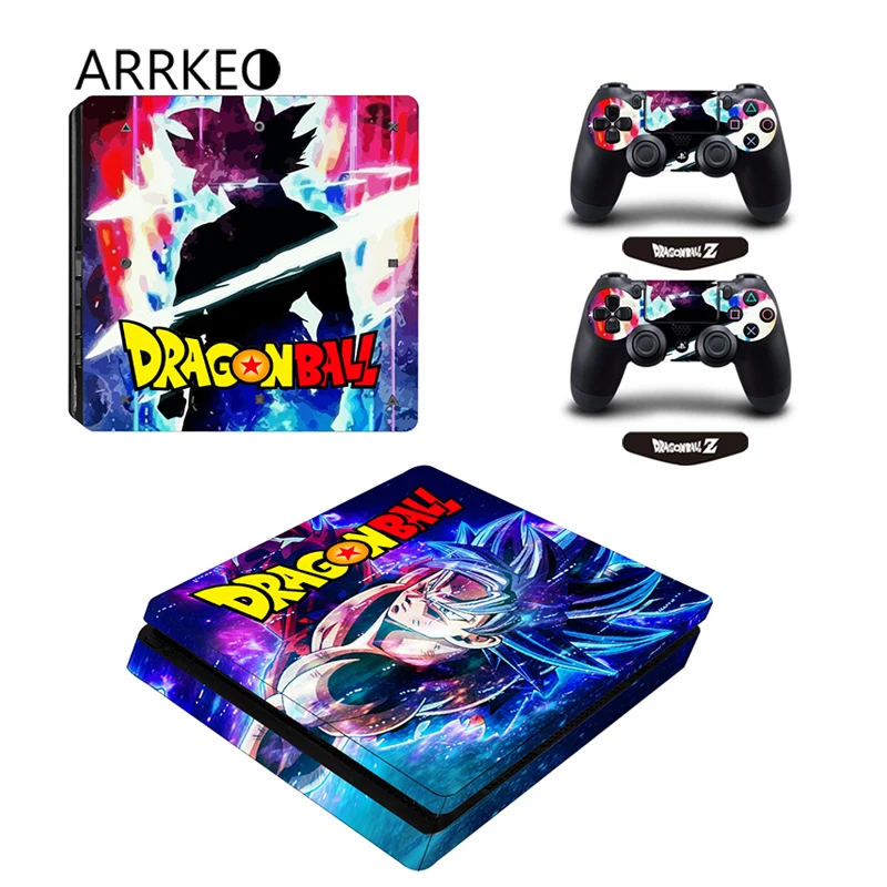 ARRKEO Dragon Ball Супер Сон Гоку виниловая наклейка на кожу для playstation 4 PS4 тонкая консоль