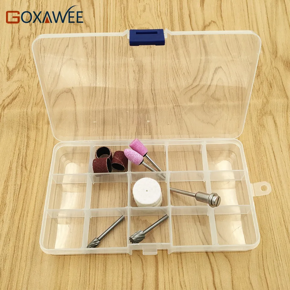 Plastic 15 Slots Jewelry Adjustable Tool Box Case Craft Organizer Storage Beads Convenient Fishing Lure Tackle Boxes | Инструменты