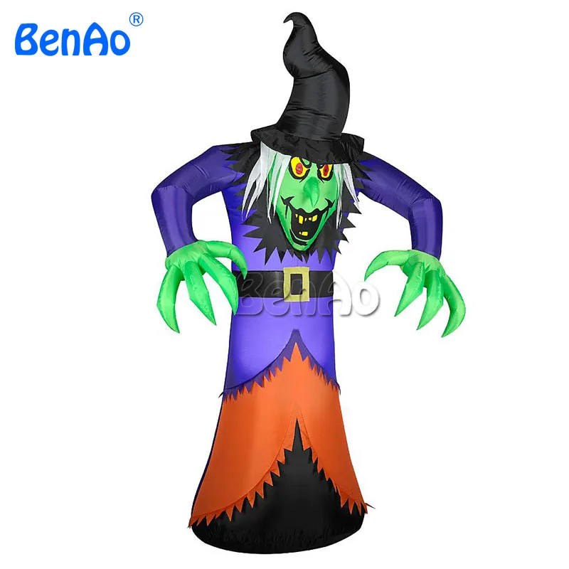 

H010 3.5m Free shipping Inflatable Halloween Animated Witch with Light inflatable halloween costume