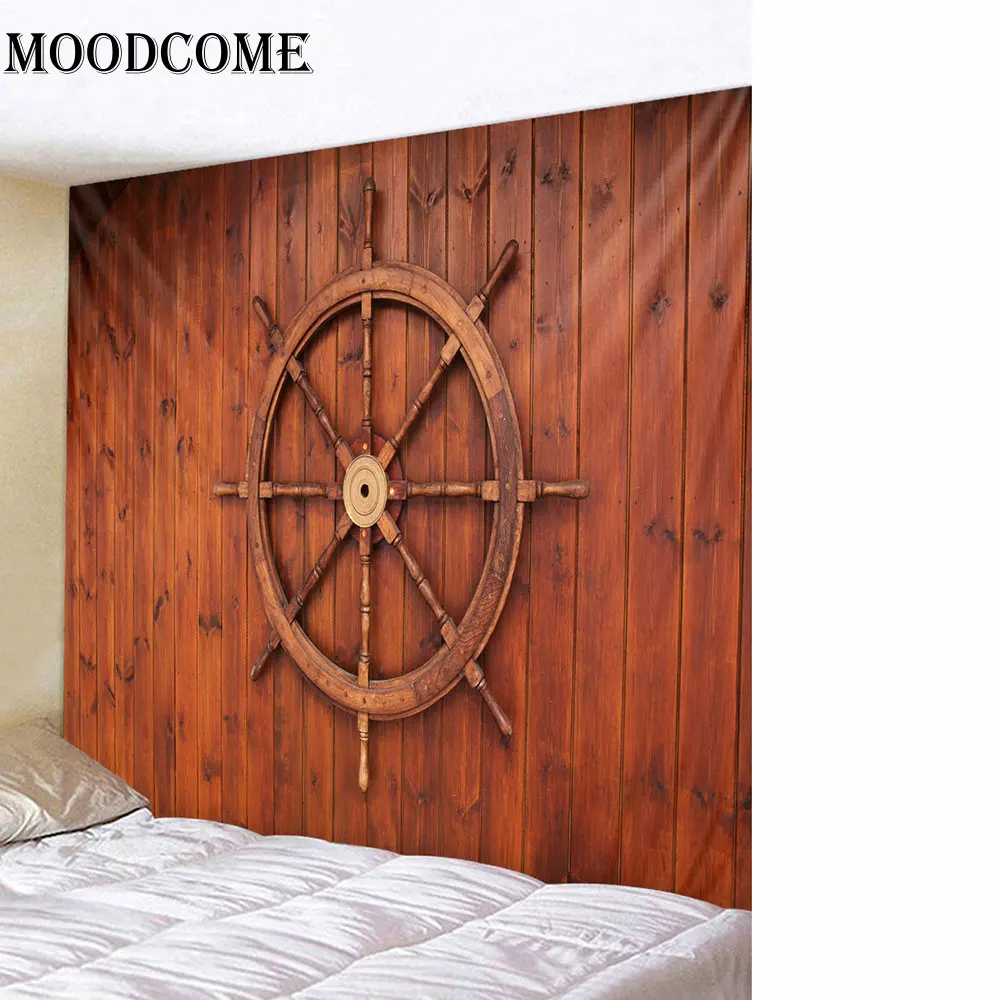 helm wall hanging carpet tenture mural blanket bedroom dorm decor large tapestry beach towel | Дом и сад