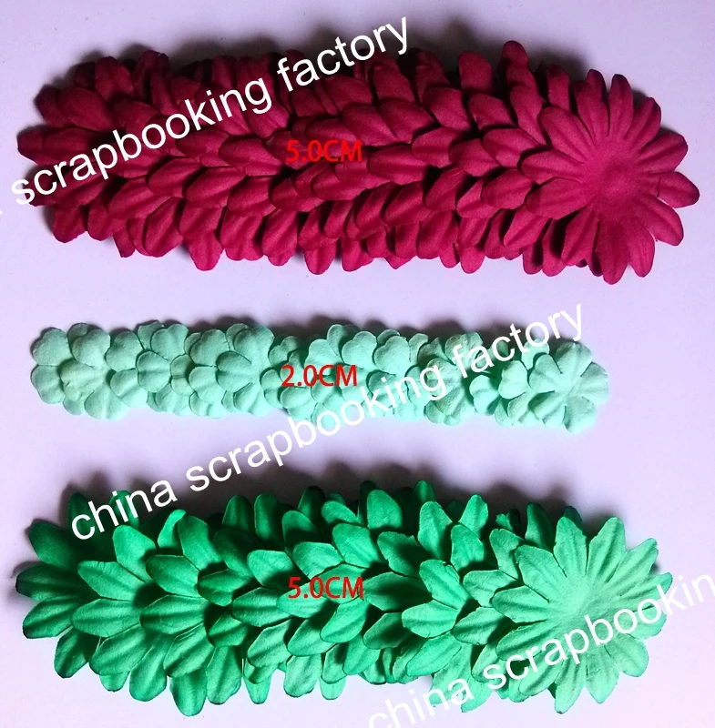 

China scrapbook embellishents-wholesale paper flowers petals-mix style paper petals