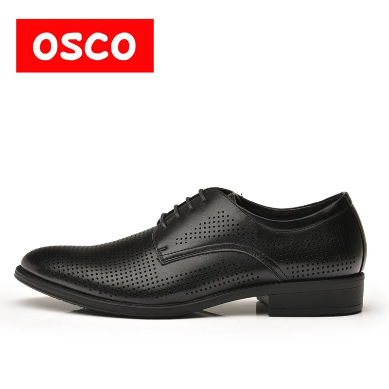 OSCO Office Oxfords Hollow Breathable Shoes Men 2018 Summer British Dress Punch Sandals Business Casual | Обувь
