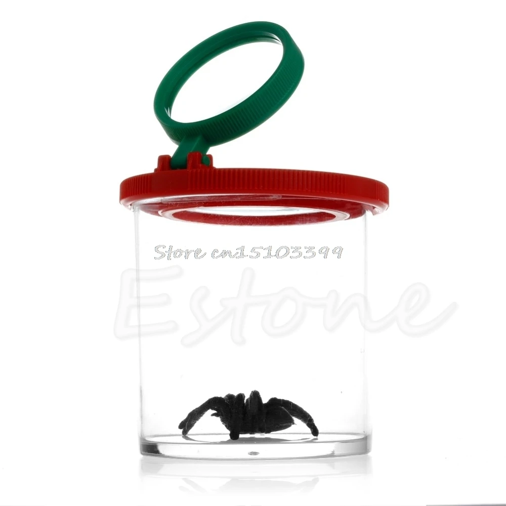 Коробка жуков увеличит насекомых зритель 2 объектива 4x увеличение детских
