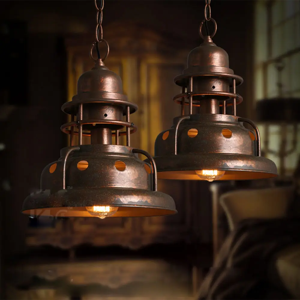 Ретро промышленная медная подвесная железная потолочная лампа люстра|chandelier