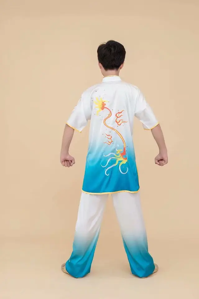 Wushu taichi одежда тайцзи changquan Униформа боевые искусства соревнования вышитые