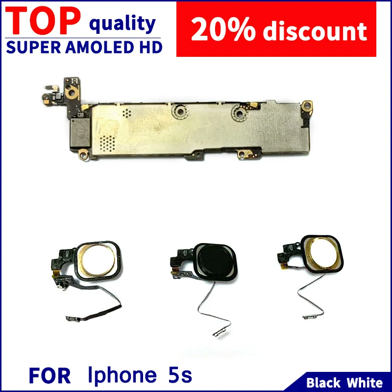 Для Iphone5s разблокированная материнская плата 16G/64G/128G установлена для отпечатков