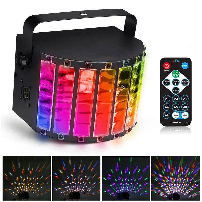 RGBW светодиодный сценический стробоскоп DMX512 Авто/Звуковое управление/DX512 9 цветов