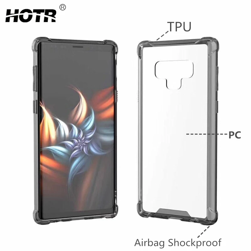 Прозрачный чехол S10 для Samsung Plus S10e Note 10 9 ТПУ бампер рамка + Жесткий ПК акриловая