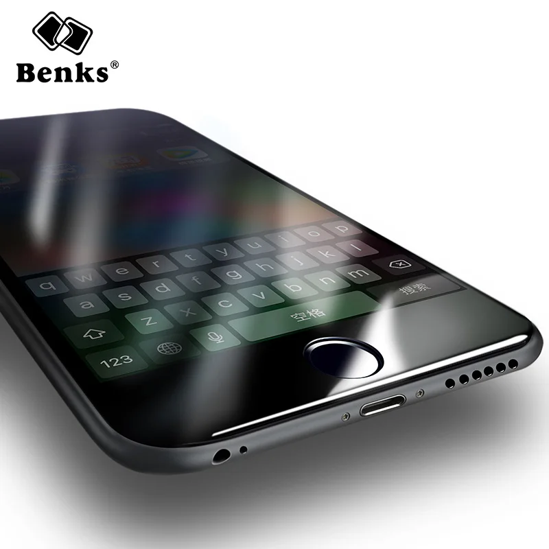 Для iPhone 8 Стекло Benks KR + Pro 3D Max полное покрытие закаленное стекло протектор экрана 9H