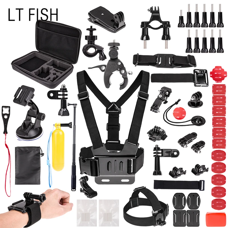Lt рыбы для GoPro аксессуары набор Go Pro HERO6 5 4 3 &amp SJ4000/SJ5000/SJ6000 /SJCAM Сяо Mi Yi К/M20 К/akaso |