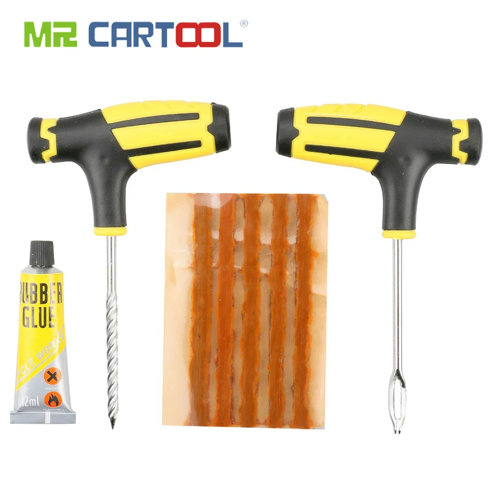 MR CARTOOL 6 Piece ремонт автомобильных шин прокол Ремонтный комплект для автомобиля