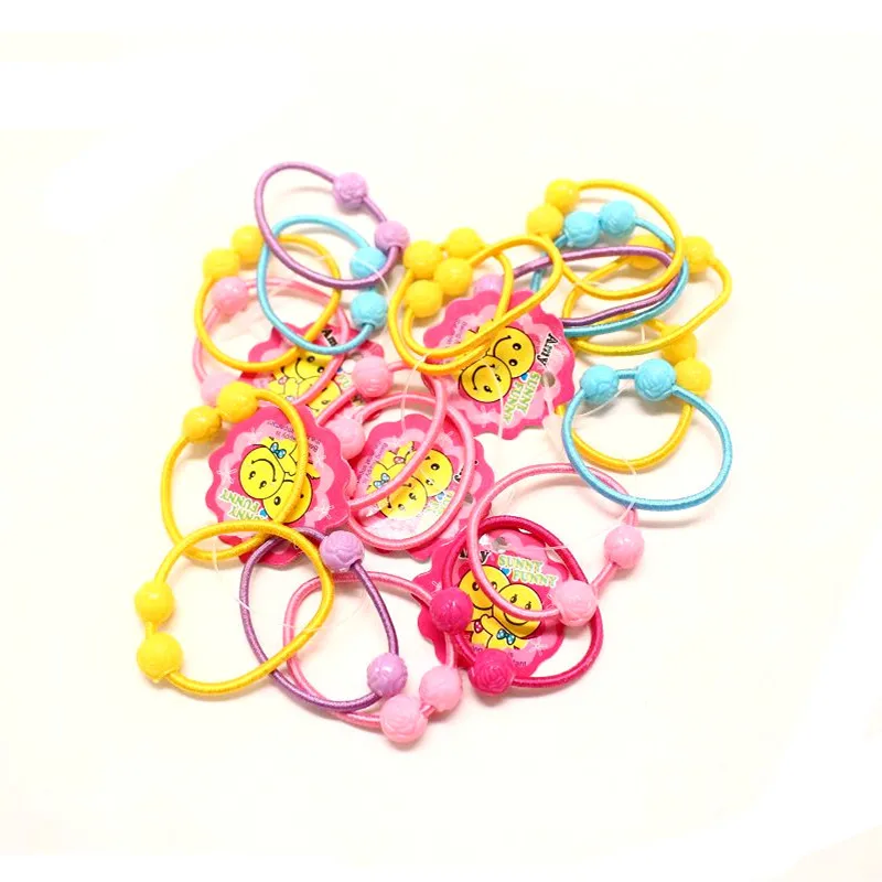 Hot Sale 1Pack Little Girl Hair Accessories Cute Candy Colors Elastic Rubber Band High Quality Kid Ponytail Holder Headband | Детская