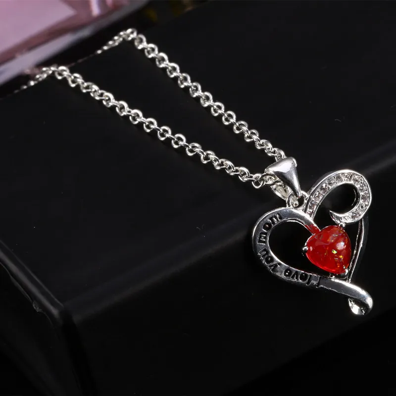 Женский кулон WalerV цветной ожерелье набор Резные буквы/I LOVE YOU MOM очаровательный