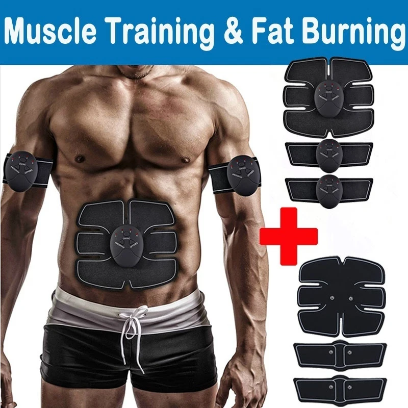 Фитнес тренажер для мышц брюшного пресса EMS Электрический Пресс стимулятор
