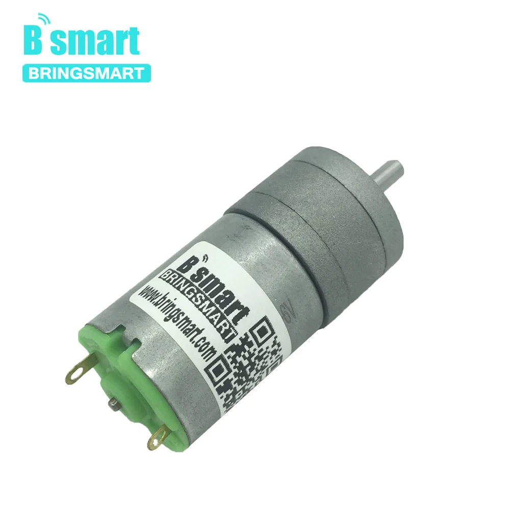 Bringsmart мотор редуктор постоянного тока 6 в электродвигатель 12 В карбоновая щетка
