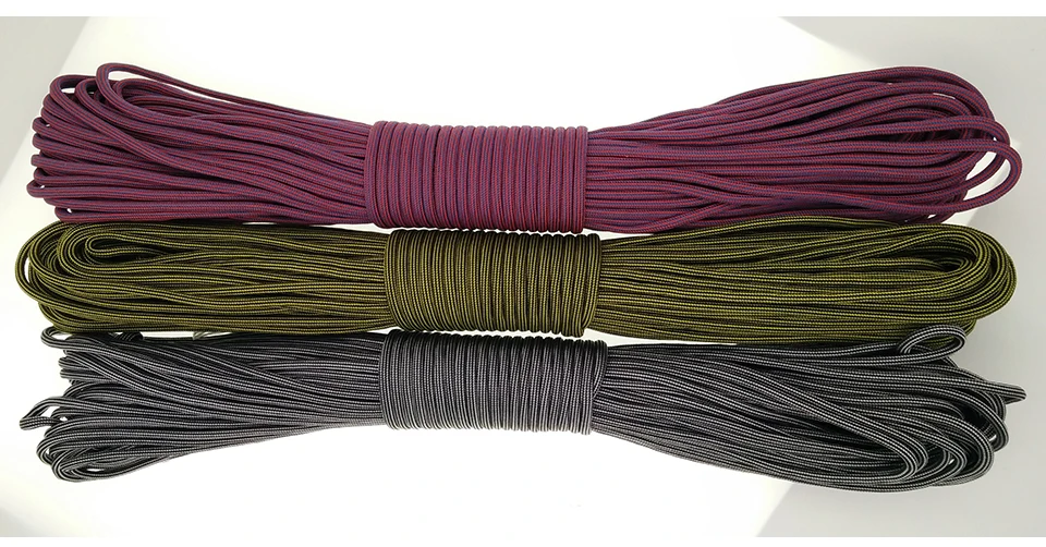 YOUGLE Paracord 550 парашютный шнур веревочка Mil Spec type III 7Strand 100FT оборудование для альпинизма кемпинга выживания 165-171
