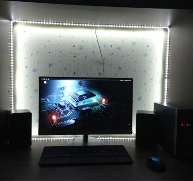 Светодиодная лента 5050 RGB гибкий светильник 60 светодиодов/м водонепроницаемая