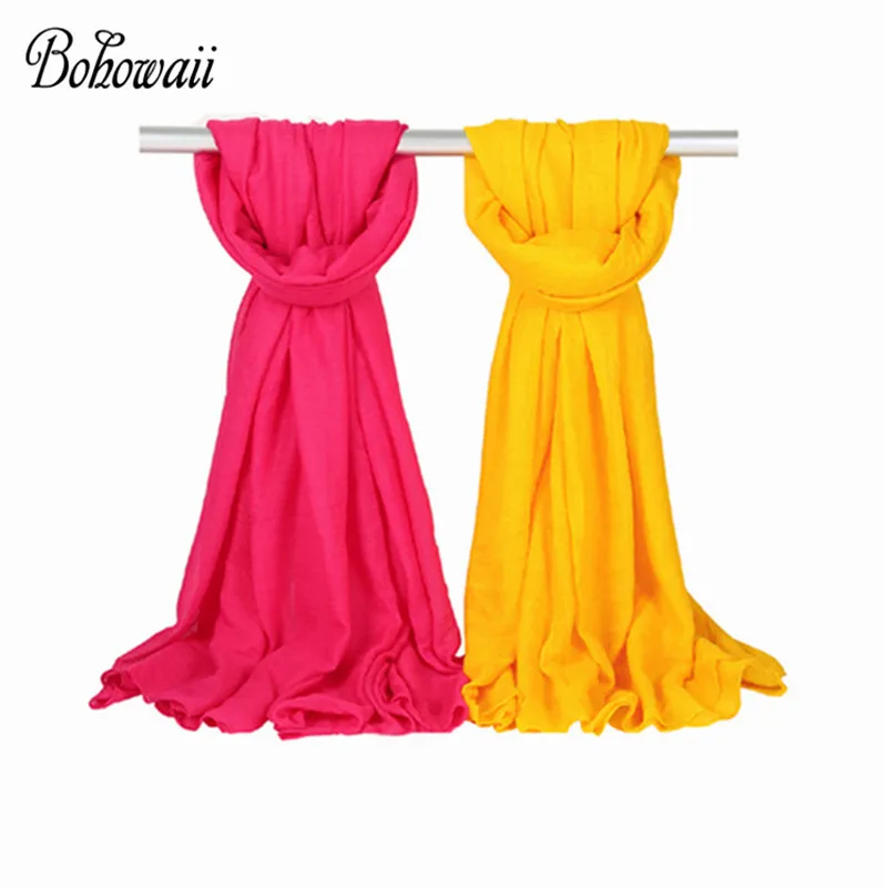 BOHOWAII шаль из пашмины большие головные шарфы мусульманский тюрбан женский зимний