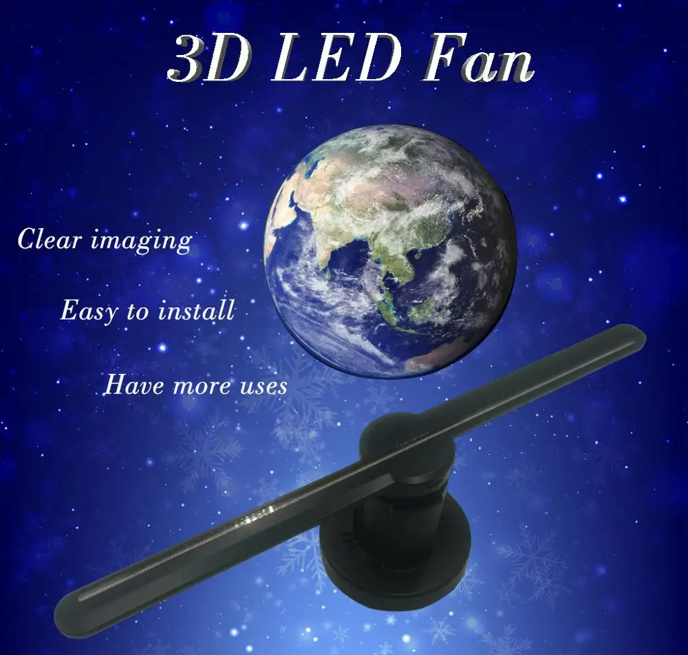 3D Голограмма рекламный дисплей светодиодный вентилятор голографическое