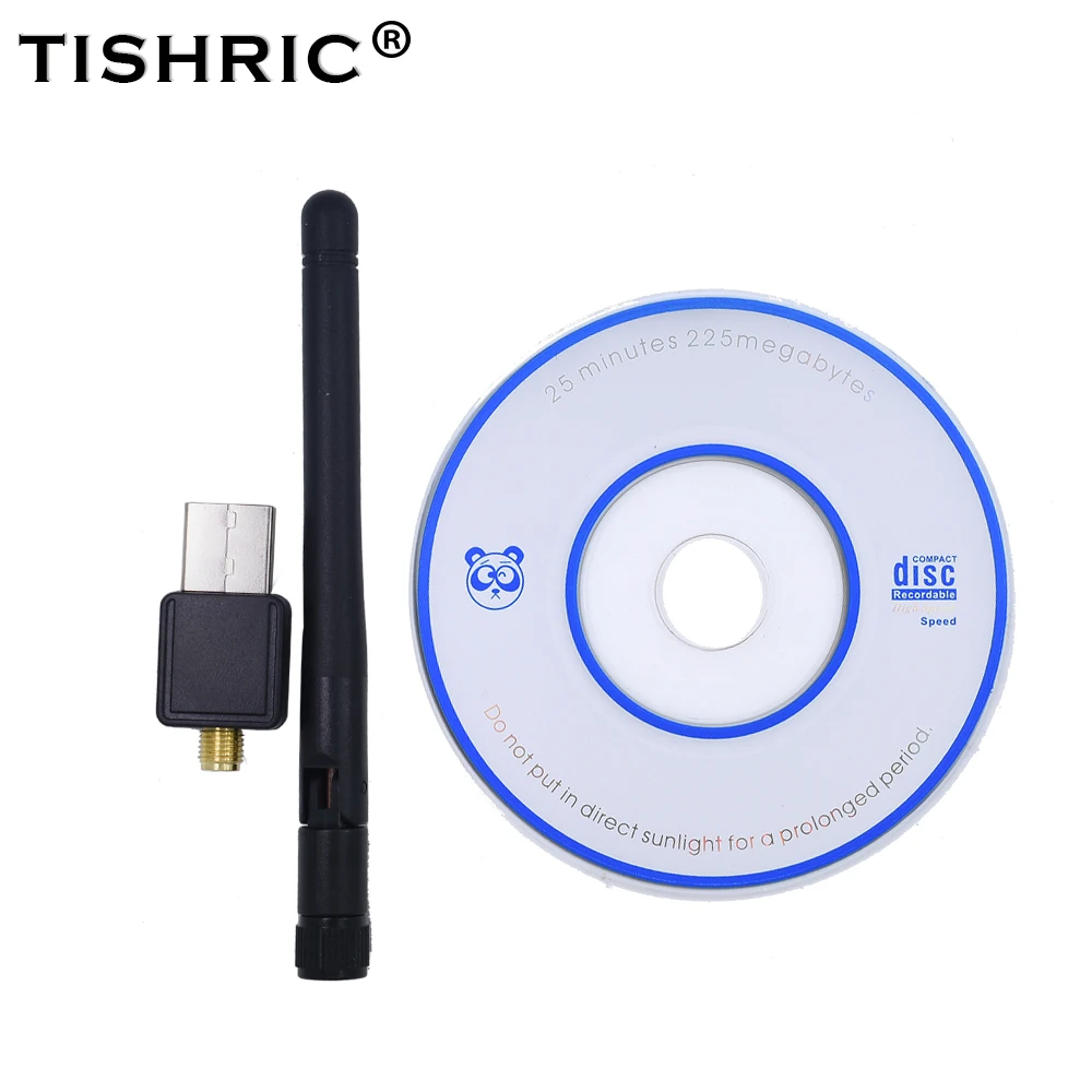 Беспроводной WiFi адаптер TISHRIC 150 Мбит/с сетевой 802.11n/g/b USB Ethernet Wifi приемник для Windows MAC