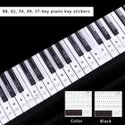 Наклейка на клавиатуру фортепианная наклейка прозрачная, в форме рояля 546188, электронная клавиатура с 88 клавишами, наклейка на фортепиано