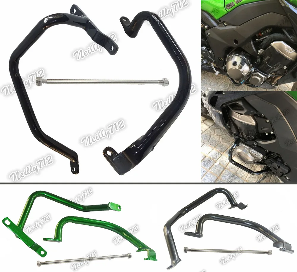 

waase Engine Bumper Guard Crash Bars Protector Steel For KAWASAKI Z1000 ZRT00D ZRT00F 2010 2011 2012 2013 2014 2015 2016