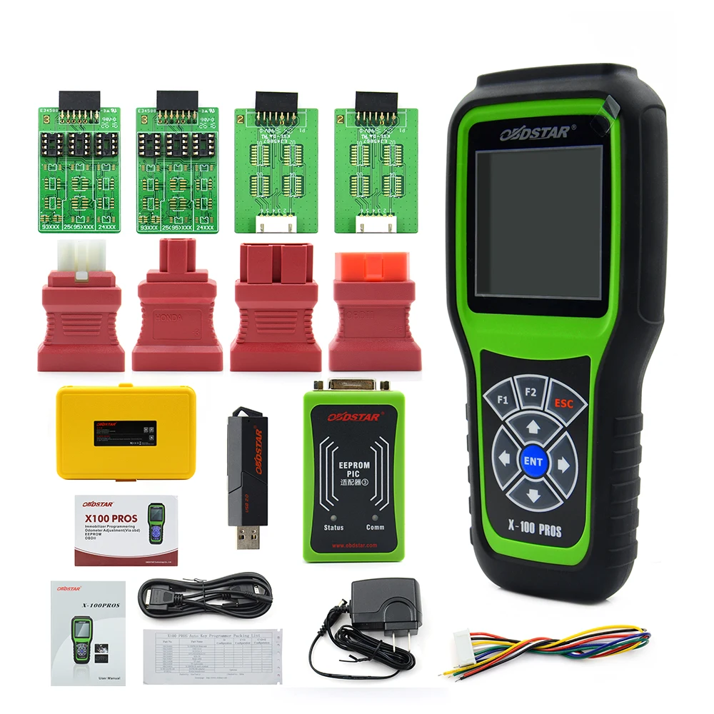 Программатор ключей vstmOriginal OBDSTAR X100 PROS с адаптером EEprom + иммобилайзером