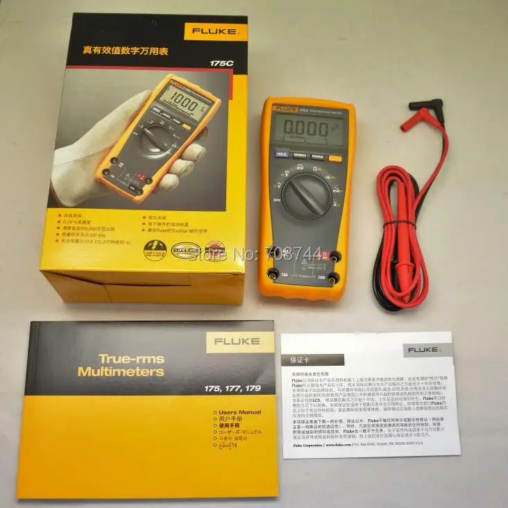 Fluke 175C 175 True RMS мультиметр Fluke цифровой мультиметр тестер! Новинка! F175C F175