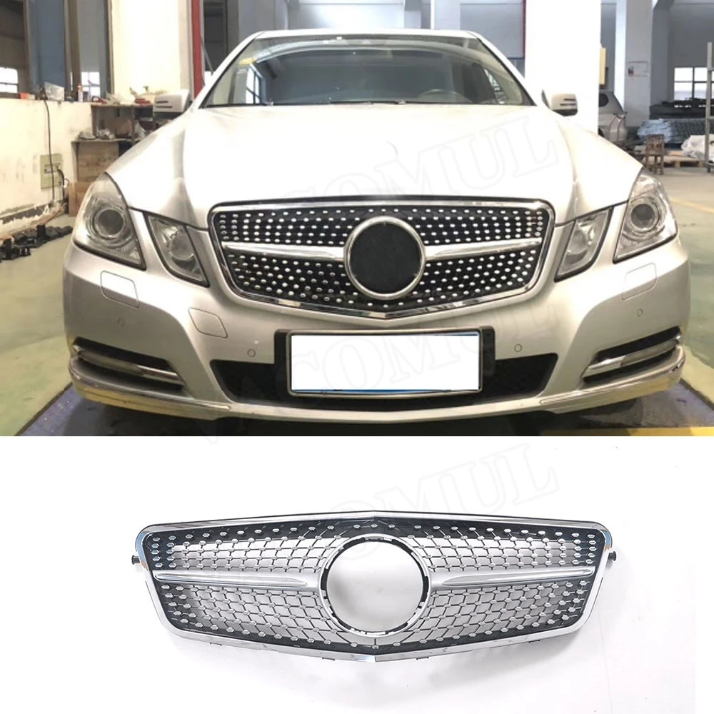 Для W212 Diamond Решетка переднего бампера сетка для Mercedes Benz E Class E200 E250 E350 AMG 2010 2013 пред