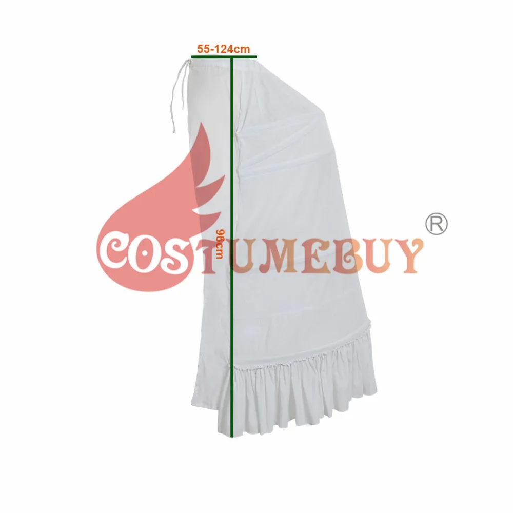 CostumeBuy для женщин рококо Викторианский гражданская война свадебное платье косплей подъюбник кринолин нижняя юбка белая клетка рамки Паньер суета