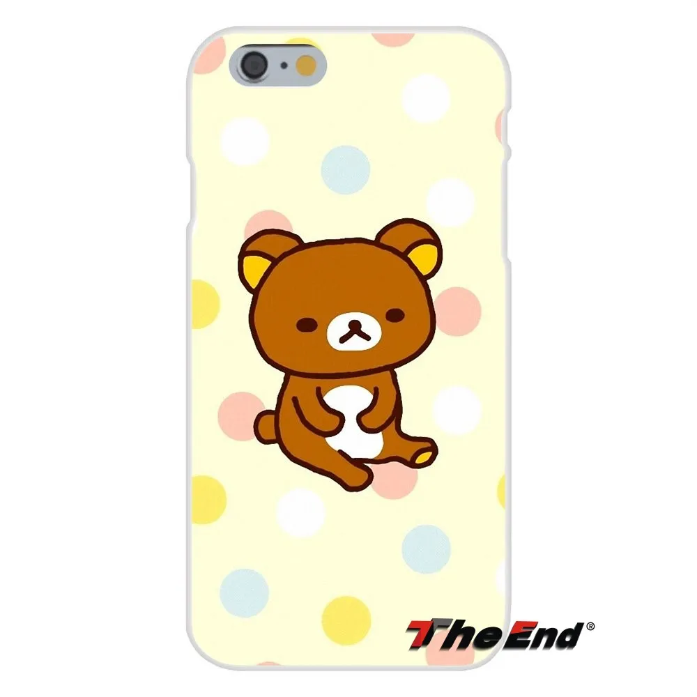 Мягкий силиконовый чехол для iPhone X 4 4S 5 5S 5C SE 6 6S 7 8 Plus Galaxy Grand Core Prime Alpha Kawaii Rilakkuma Cute