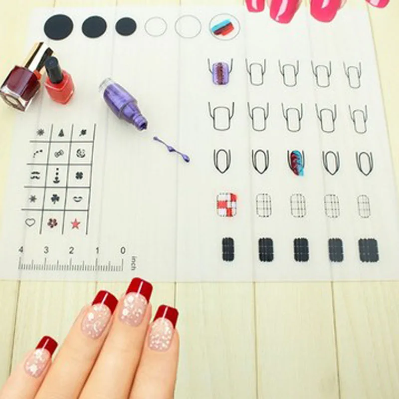 Новейшие ногтей Силиконовый коврик Дизайн рабочее пространство Коврики Pad