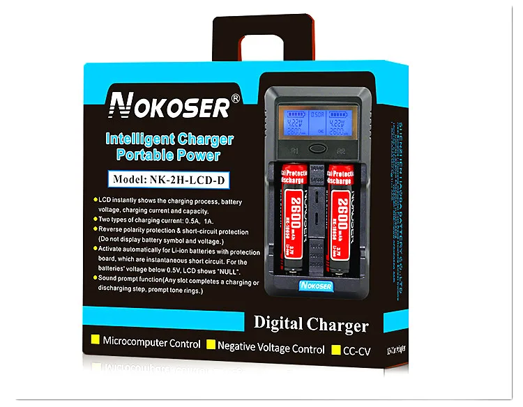 Испытательная емкость батареи LCD 3 7 V 18650/26650/16340/14500/10440/18500 зарядное устройство с