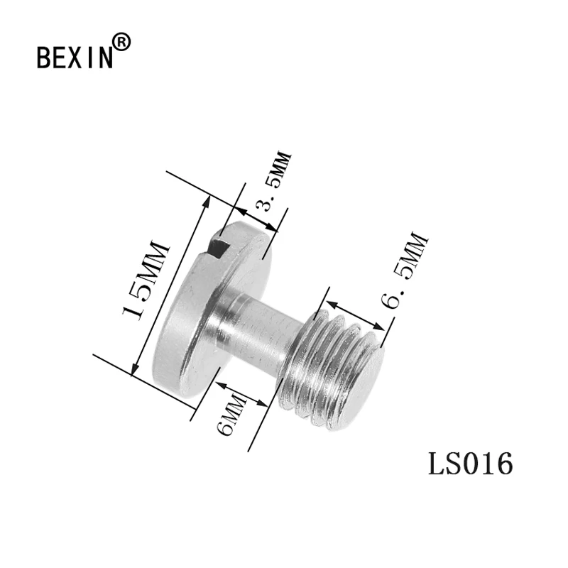 2pcs LS016 3/8" UNC iron camera screw with Slotted Drives for tripod monopod ball head quick release plate Arca Swiss | Электроника