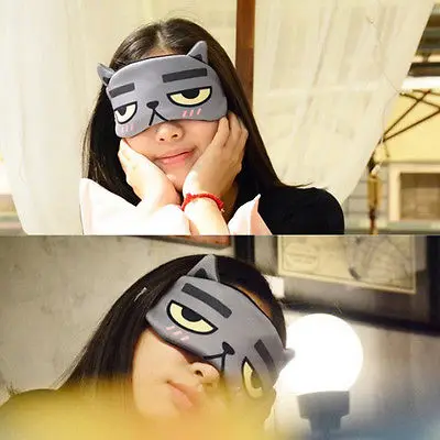 Симпатичная дорожная маска для сна повязка на глаза мягкая подарок помощь