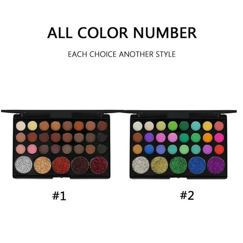 29 цветов макияж матовый блеск Тени для век Палитра Алмазная яркая Мерцающая