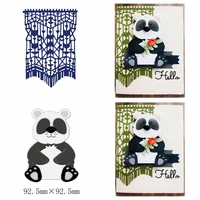 streamers panda metal cutting dies stencils for diy scrapbooking photo album decorative embossing paper card craft die cut 2019