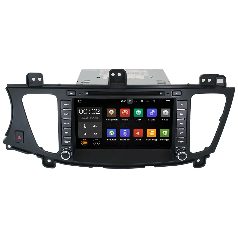 Android 8.0 No car DVD player GPS Navigation For KIA K7 2009-2016 Cadenza Car radio palyer stereo Auto Tape recorder multimedia |