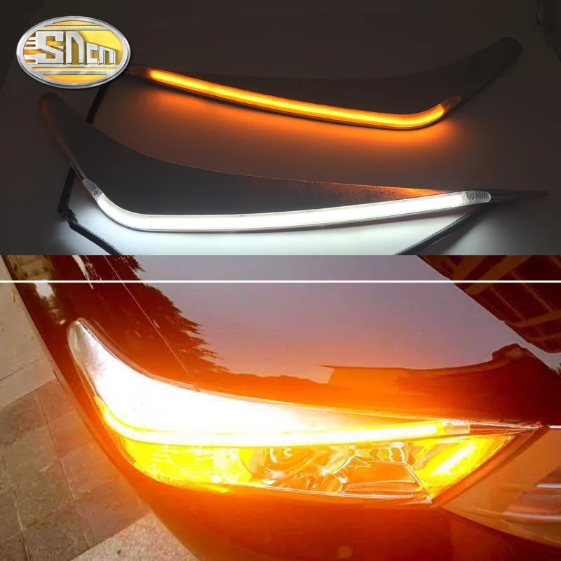 Для Toyota Highlander 2012 2013 2014 светодиодный налобный фонарь для бровей дневные ходовые