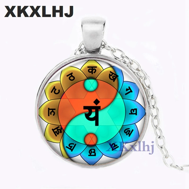 Ожерелье для йоги XKXLHJ Yin Yang Mandala Lotus оригинальное купольное ожерелье ручной работы