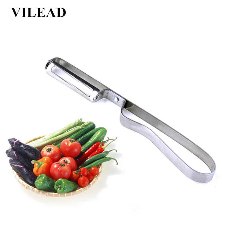VILEAD краткое Нержавеющая сталь машина для очистки фруктов от кожуры или кожицы сушилка для овощей и фруктов и овощей Многофункциональный Кухня гаджет креативный домашний кухонный инструмент
