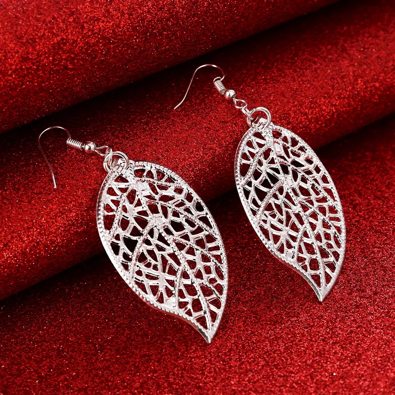 Комплект из колье и серёг с серебряным покрытием|earrings set for women|bridal jewelry setsfashion bridal