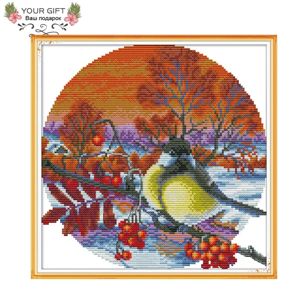 

Joy Sunday DA245 14CT 11CT штампованные и счетные украшения для дома игольчатый тигр, художественные наборы для вышивки крестом с изображением кошки
